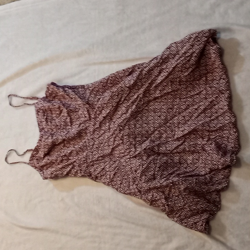 Geometric purple dress